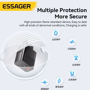 Charger Essager "GaN Pinson" Black 33W (PD / QC3.0)