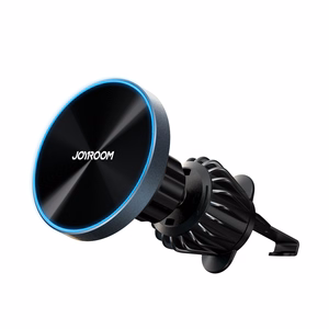 Wireless car charger+holder Joyroom (JR-ZS240 Pro) Magnetic (MagSafe 15W) for using on ventilation grille black