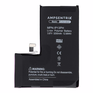 AmpSentrix Basic akku iPhone 13 Prolle (suurikapasiteettinen 3250 mAh)