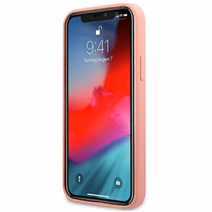 Guess GUHCP12LLSPEWPI iPhone 12 Pro Max 6.7" vaaleanpunainen/vaaleanpunainen kova kotelo Peony-mallisto