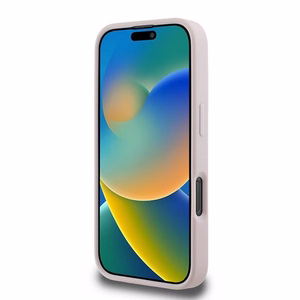 Karl Lagerfeld Quilted Signature Suojakuori iPhone 16 Pro Max:lle - vaaleanpunainen