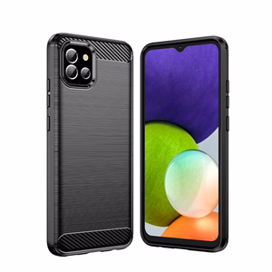 Carbon Case Joustava kansi Kotelo Samsung A03S EU (166.5) musta