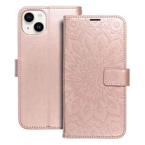 MEZZO kirjakotelo IPHONE 14 Plusille mandala ruusukulta