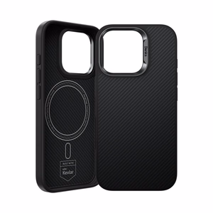 Benks Magnetic Armor Pro Kevlar Case Metal Frame 600D (D065) for Iphone 16 Pro black (Camera Control Button)