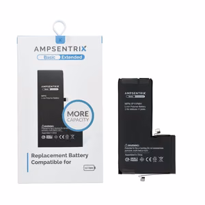 AmpSentrix Basic akku iPhone 11 Pro Maxille (suurikapasiteettinen 4550mAh)