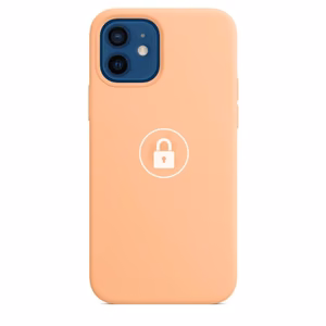Puhelimen Suojakuori Silicone Case Apple iPhone 12 Mini / Cantaloupe / pakkauksessa