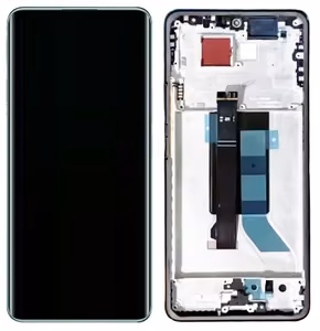 LCD screen Xiaomi Redmi Note 14 Pro 5G with touch screen with frame Midnight Black original (service pack)