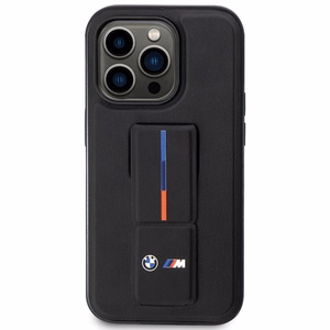 BMW Grip Stand Hot Stamp iPhone 14 Pro Case - Black