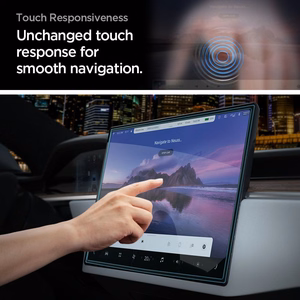 Spigen Glas.tR EZ Fit Karkaistu lasi Tesla Model X 2022 / Model S 2021:lle - musta