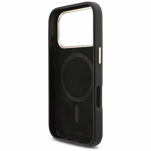 Karl Lagerfeld Karl Head Logo MagSafe suojakuori iPhone 17 Prolle - musta