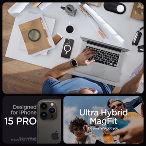 Spigen Ultra Hybrid Mag MagSafe Suojakuori iPhone 16 Pro - kirkas