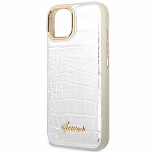Guess GUHCP14MHGCRHS iPhone 14 Plus 6.7 "hopea / hopea kovakotelo Croco Collection