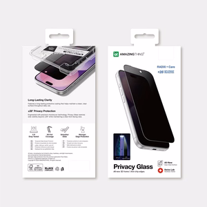 AmazingThing Radix +Care yksityisyyttä suojaava lasi asennuskehyksellä iPhone 18 Prolle