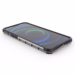 Honeycomb Asia panssari kansi TPU puskuri iPhone 13 Pro Max musta