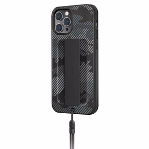 Uniq Heldro kotelo iPhone 12 Pro Maxille - musta naamiointi