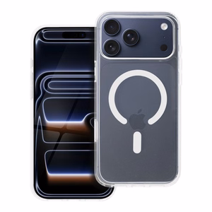 Suojakuori iPhone 17 PRO MAX:lle Clear Mag Cover Elite (STR / NON-YELLOWING / CAMERA CONTROL BUTTON) yhteensopiva MagSafen kanssa läpinäkyvä