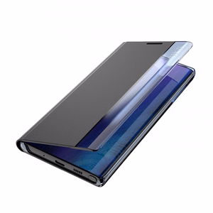New Sleep Case Samsung Galaxy S25:lle läpällä ja jalustalla - sininen
