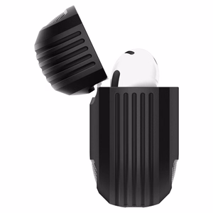 Spigen Rugged Armor Suojakuori AirPods 4:lle - Musta