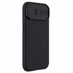 Nillkin CamShield Pro Magneettinen Suojakuori iPhone 15 Plus:lle kamerasuojalla - musta