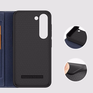 Dux Ducis Skin X2 Suojakuori Samsung Galaxy S23+ läppäkotelo lompakko jalusta sininen