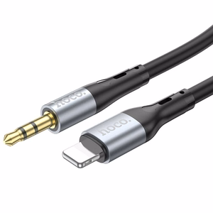Hoco AUX-kaapeli Jack 3,5mm - Lightning 1m UPA22 Musta