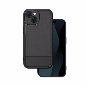 Simple Carbon suojakuori iPhone 15 6,1' musta
