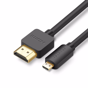 Ugreen Micro HDMI - HDMI -kaapeli 3m musta (HD127)