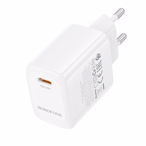 Borofone Wall charger BN26 Fuente - Type C - PD 20W white