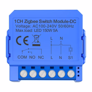 Avatto ZWSM16-DC-1 Älykäs 1-Kanavainen ZigBee-kytkentämoduuli Jännitteettömällä DC-kontaktilla