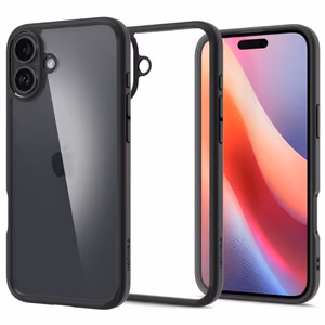 Spigen Ultra Hybrid Suojakuori iPhone 16 6,1 mattamusta
