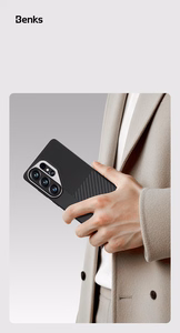 Benks Montage Magnetic Armor Pro Kevlar Metal Frame 600D+1500D Suojakuori Samsung Galaxy S26 Ultra musta