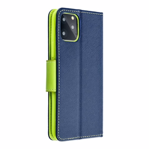 Flip-suojakuori Samsung A57:lle Fancy Book laivastonsininen / lime