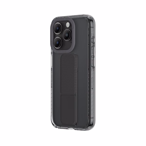 Amazing Thing Titan Pro Holder Suojakuori 10FT IP156.7PTHBK iPhone 15 Pro Max:lle musta jalustalla