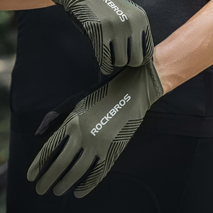 Rockbros cycling gloves spring/summer/autumn, full, size: L - green