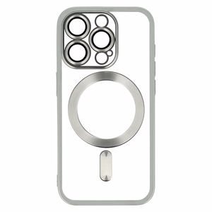 Metallic MagSafe Suojakuori iPhone 14 Pro:lle - hopeinen