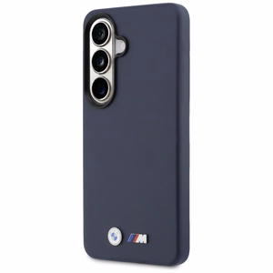 BMW M Metal Logo MagSafe Case for Samsung Galaxy S26 - Navy Blue
