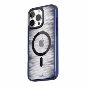 Moshi iGlaze MagSafe suojakuori iPhone 16 Pro Max -laitteelle, Dusk Indigo -värinen