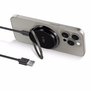 Tech-Protect QI15W-A33 Inductive Charger with MagSafe and Stand with USB-A / USB-C Cable - Black