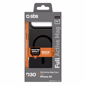 SBS Full Active Mag Suojakuori D3O-teknologialla iPhone 17 Air:lle - musta