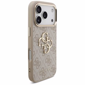 GUESS GUE005597 (4G PU Big Logo) suojakuori laitteelle iPhone 18 Pro Max / 17 Pro Max, väri: vaaleanpunainen