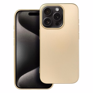 Metallinen Suojakuori iPhone 15 PRO:lle kultainen