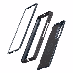 Spigen Slim Armor Pro MagSafe -suojakuori mallille Samsung Galaxy Z Fold 8 Ultra – tummanharmaa