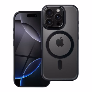 Suojakuori iPhone 16 PRO:lle Color Edge Mag Cover yhteensopiva MagSafe musta