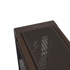 ASUS ProArt PA602 puuviimeistelty retroruskea keskikokoinen tornikotelo karkaistulla lasipaneelilla