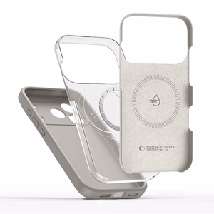 Tech-Protect Silikoninen MagSafe Suojakuori iPhone 17 Pro:lle - harmaa
