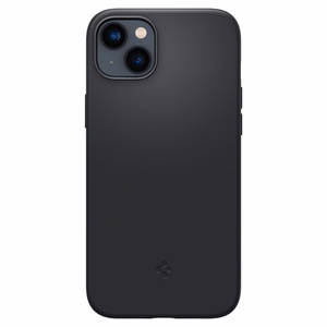 Spigen Silicone Fit Mag -kotelo MagSafella iPhone 14 Plus -puhelimelle - musta