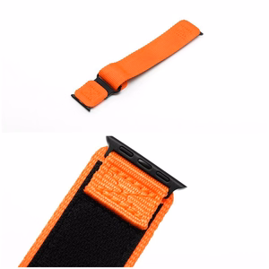 Hihna Apple Watch:lle Forcell F-Design FA05 nylon tarranauha 38 / 40 / 41 mm oranssi