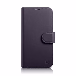 iCarer Lompakko Kotelo 2in1 Kotelo iPhone 14 Nahka Flip Cover Anti-RFID Tumman violetti (WMI14220725-DP)