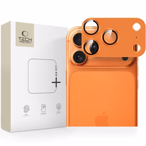 Tech-Protect Camfull Fit+ kameralinssin suojalasi iPhone 17 Pro Max - oranssi