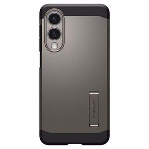 Spigen Tough Armor MagSafe Suojakuori Samsung Galaxy S25 Edge:lle - harmaa/musta